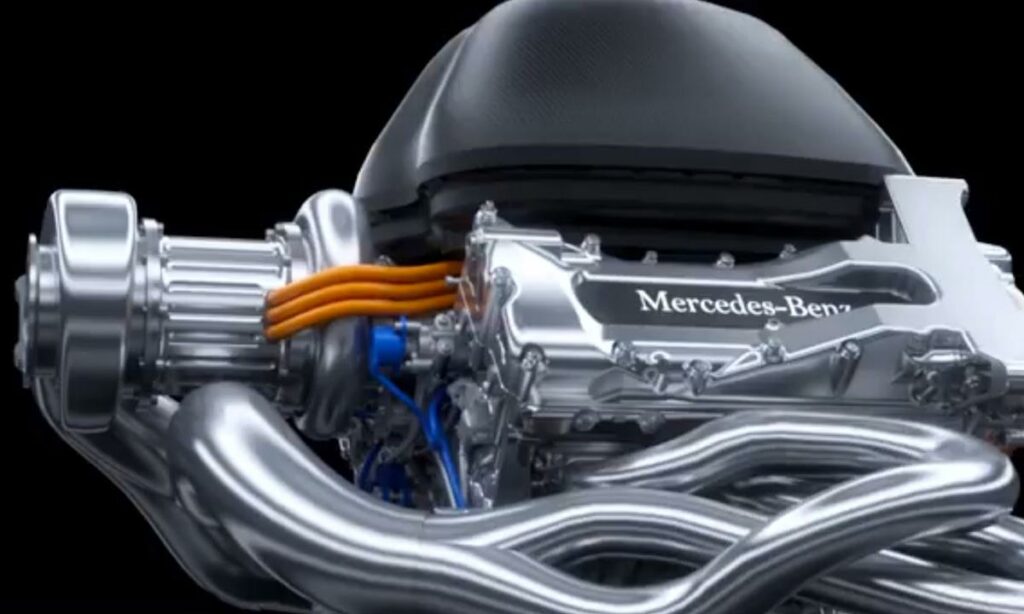 Mercedes-Benz C63 AMG-motor (AI text)