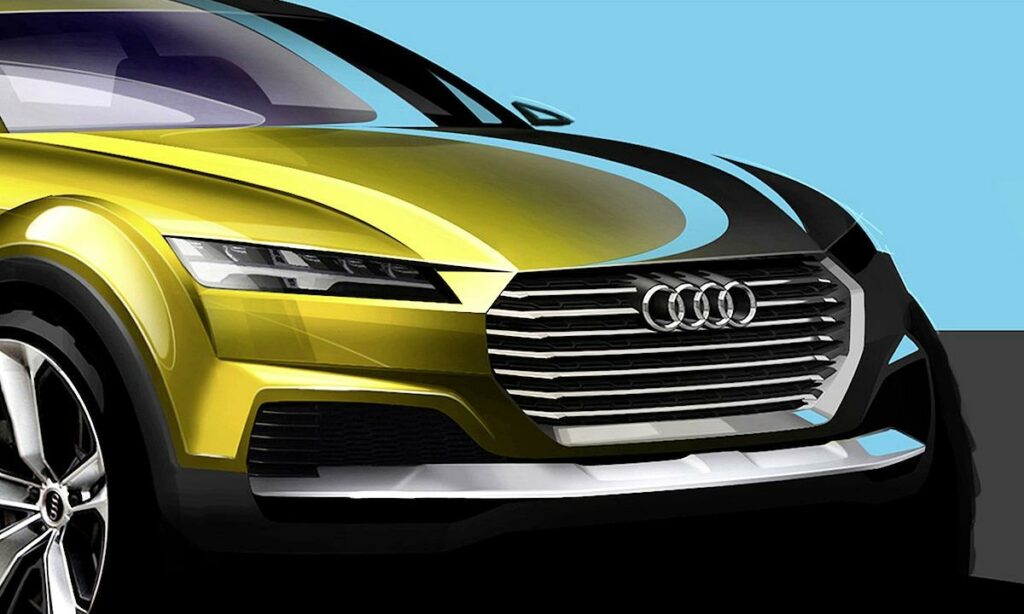 Audi Q7-konceptbilen (AI text)