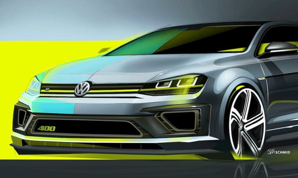 Volkswagen Golf R är en konceptbil. (AI text)