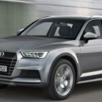 Audi Q1 blir ungefär fyra meter lång, 1,75 meter hög och 1,6 meter hög. Det är något mindre än Nissan Juke men betydligt högre än Audi A1. Illustration: Schulte Design