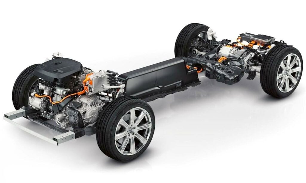 VW EV är en hybriddriftsbil med elförsörjning. (AI text)