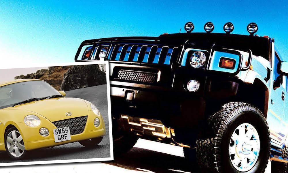 En bil med en person. (AI text)