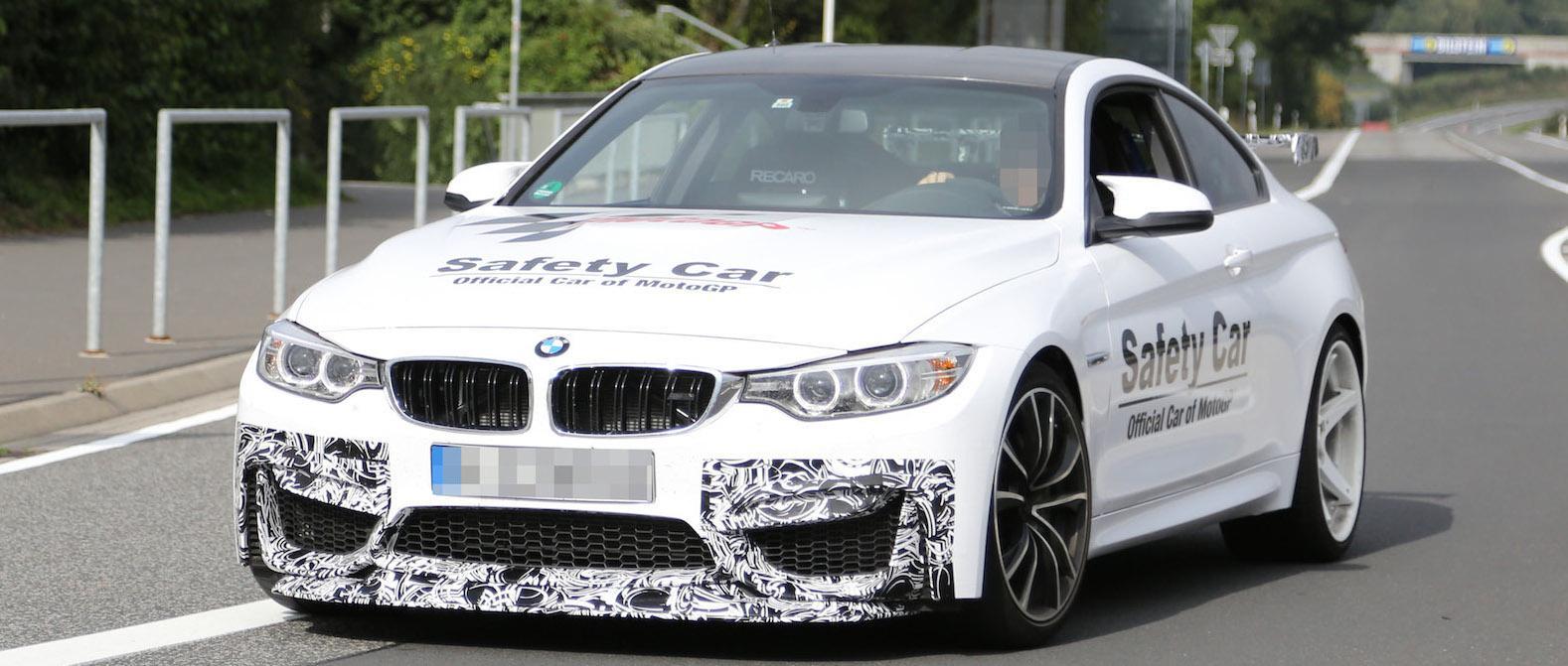 Recarostolar, vinge och nya aerodynamiska detaljer i fronten fick vår spionfotograf att haja till. Kan detta vara en ny M4 GTS?