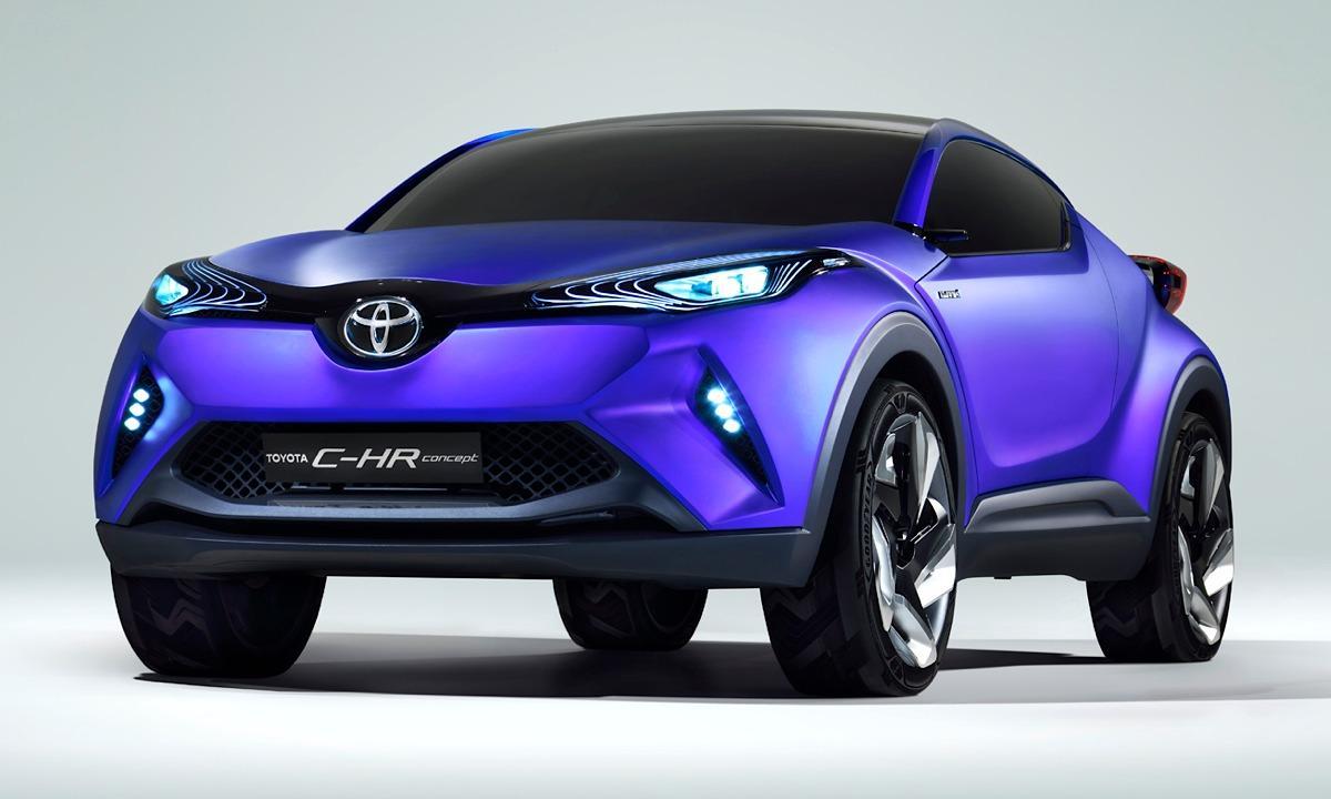 Toyota C-HR SUV är en konceptbil. (AI text)