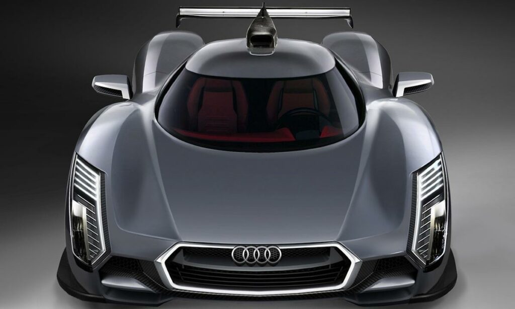 Audi R8 LMS Conceptbil (AI text)