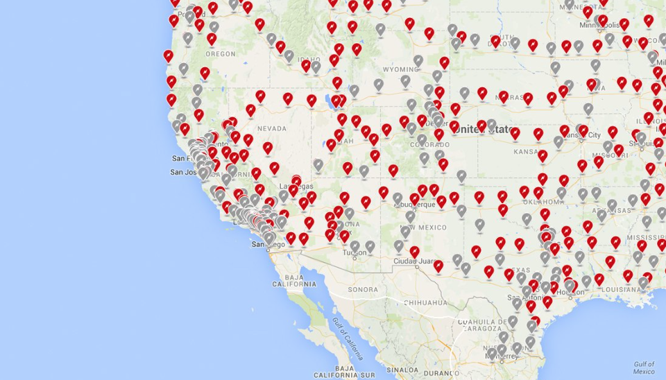 Tesla dubblar antalet Supercharger-stationer