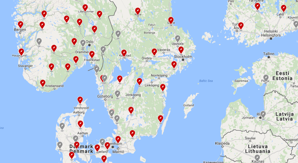 Här hamnar Teslas nya Supercharger-stationer