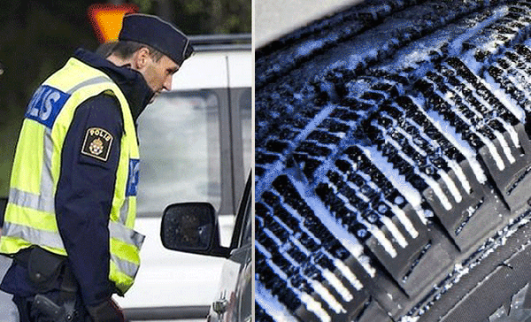 Polisen om väderläget: Böter om man kör på vinterdäck?
