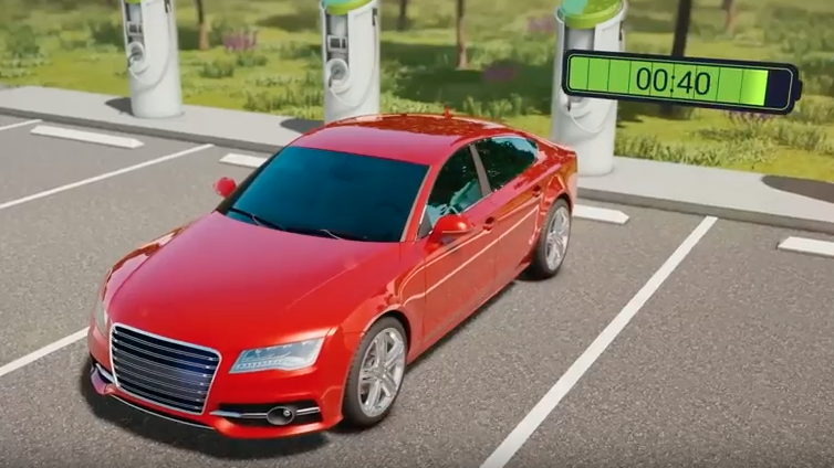 Ny teknik snabbladdar elbilen på bara fem minuter