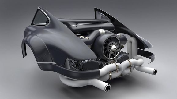 Singer Porsche 911 med 500 hk Williams-boxer
