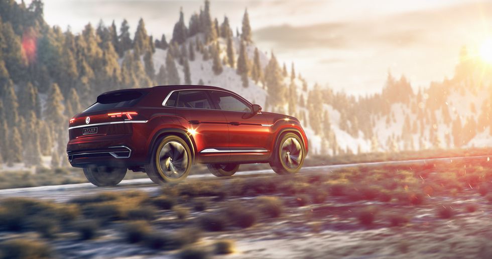 VW Atlas Cross Sport – femsitsig suv-coupé