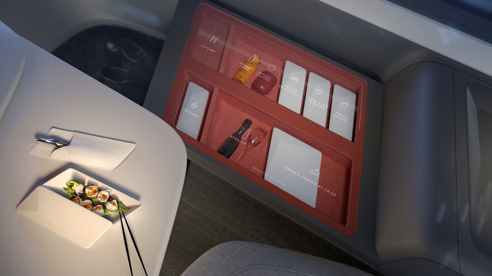 Volvo 360c visar en autonom färd som utmanar inrikesflyget