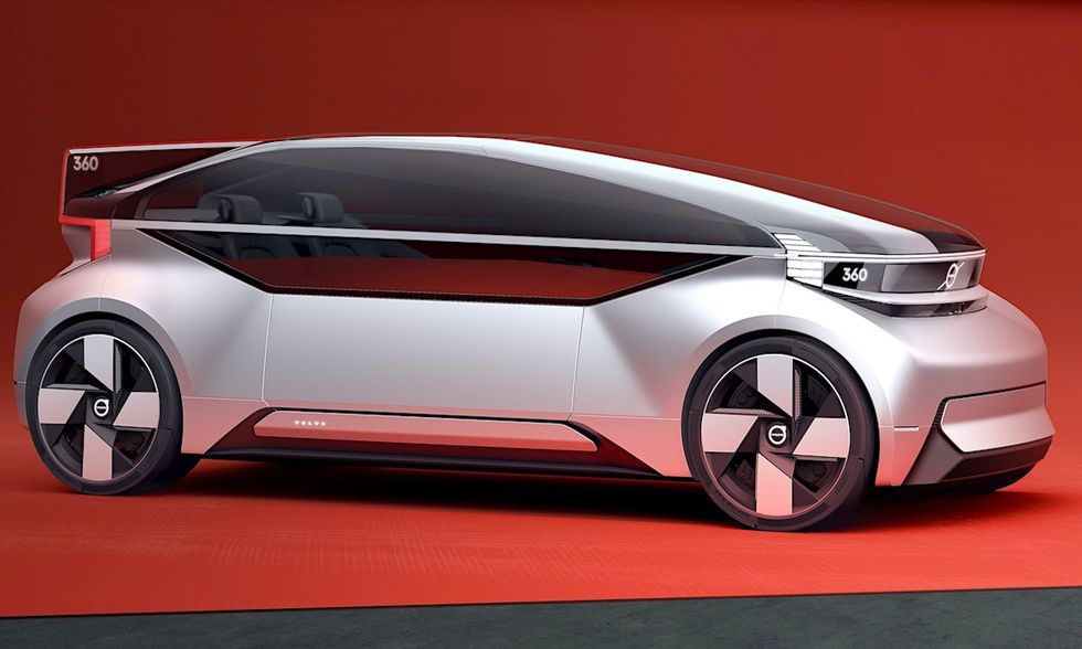 Volvo 360c visar en autonom färd som utmanar inrikesflyget