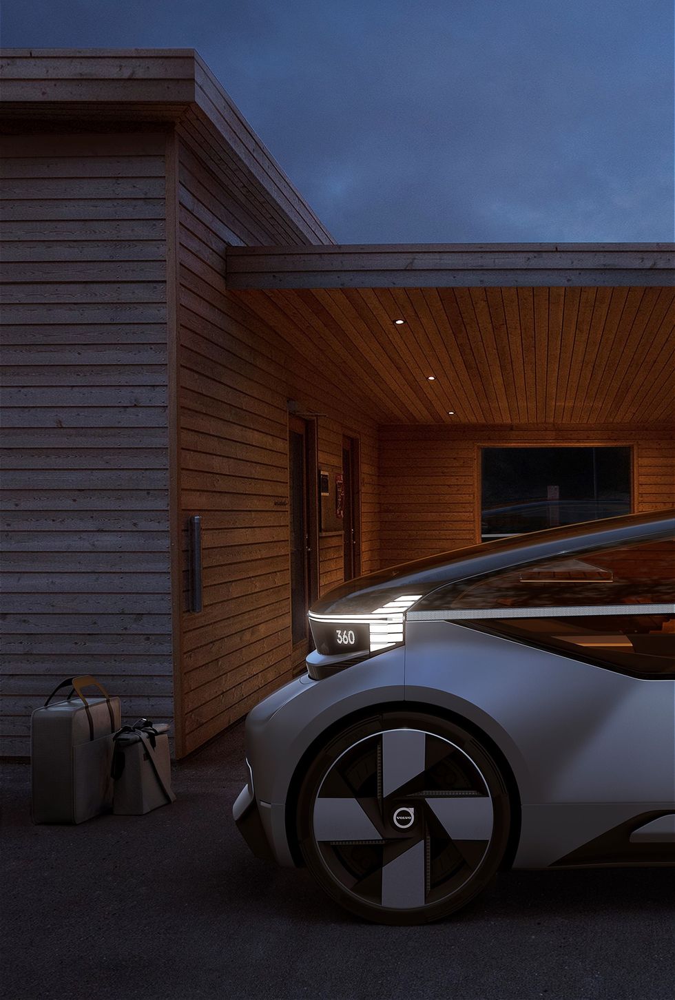 Volvo 360c visar en autonom färd som utmanar inrikesflyget