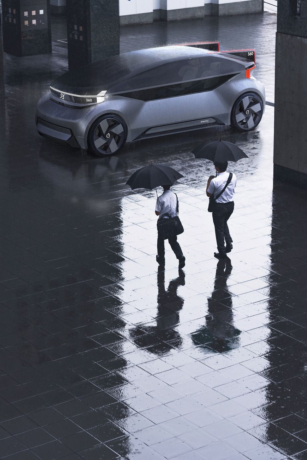 Volvo 360c visar en autonom färd som utmanar inrikesflyget