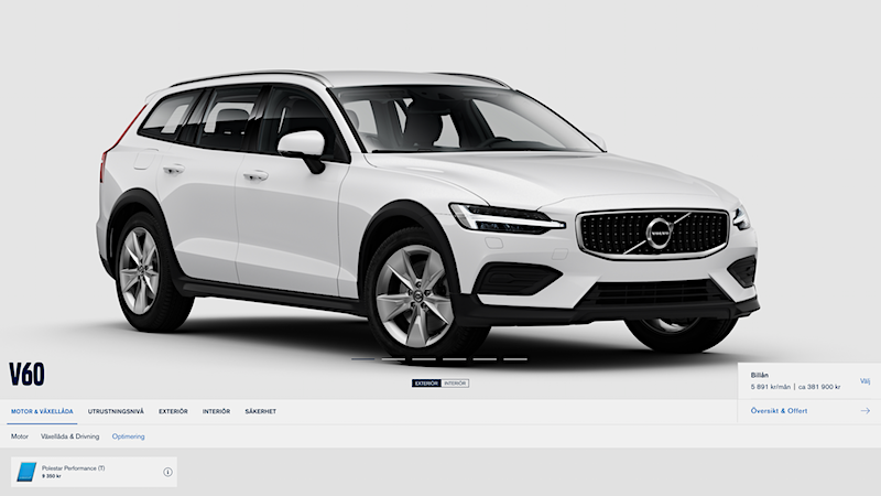 Försäljningsstart: Bygg din Volvo V60 Cross Country
