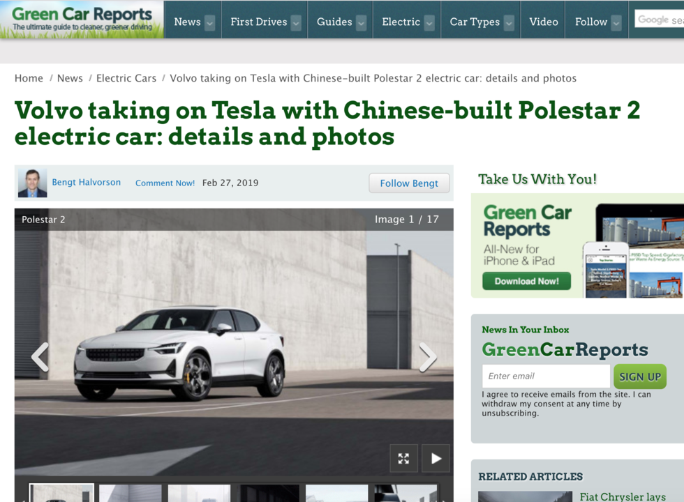 Polestar 2 en världsnyhet – så tycker pressen om nya Model 3-utmanaren