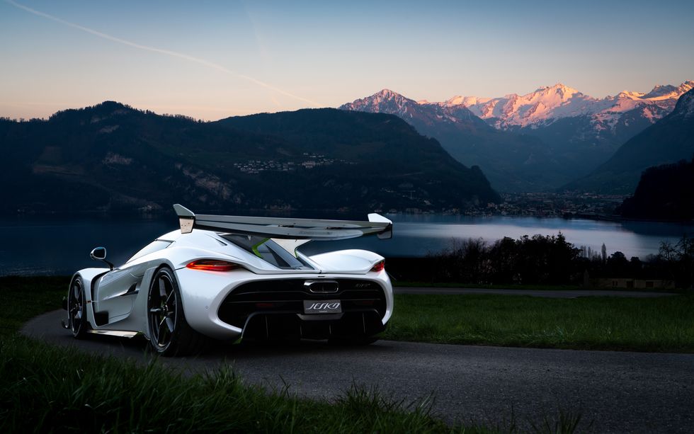 Bildgalleri: Koenigsegg Jesko i natursköna Luzern, Schweiz