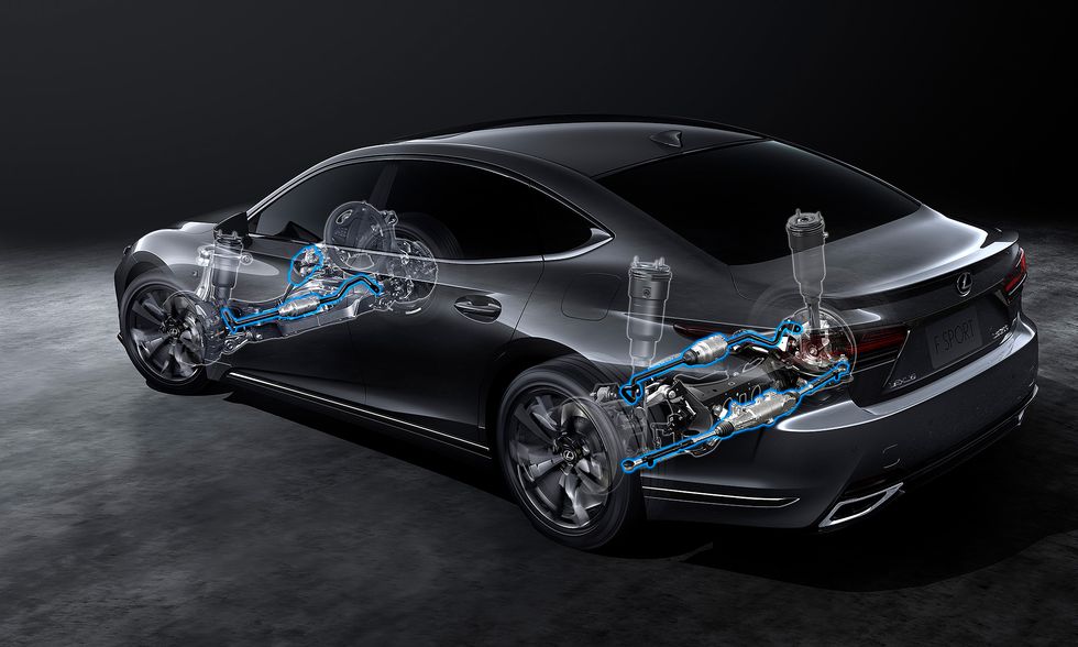 Lexus drag för att klå S-klass: Sömmarna i klädseln absorberar vibrationer