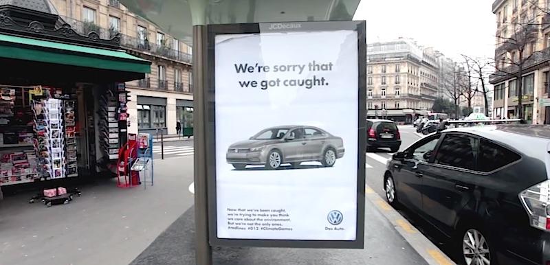 VW hånas offentligt på klimatmötet i Paris