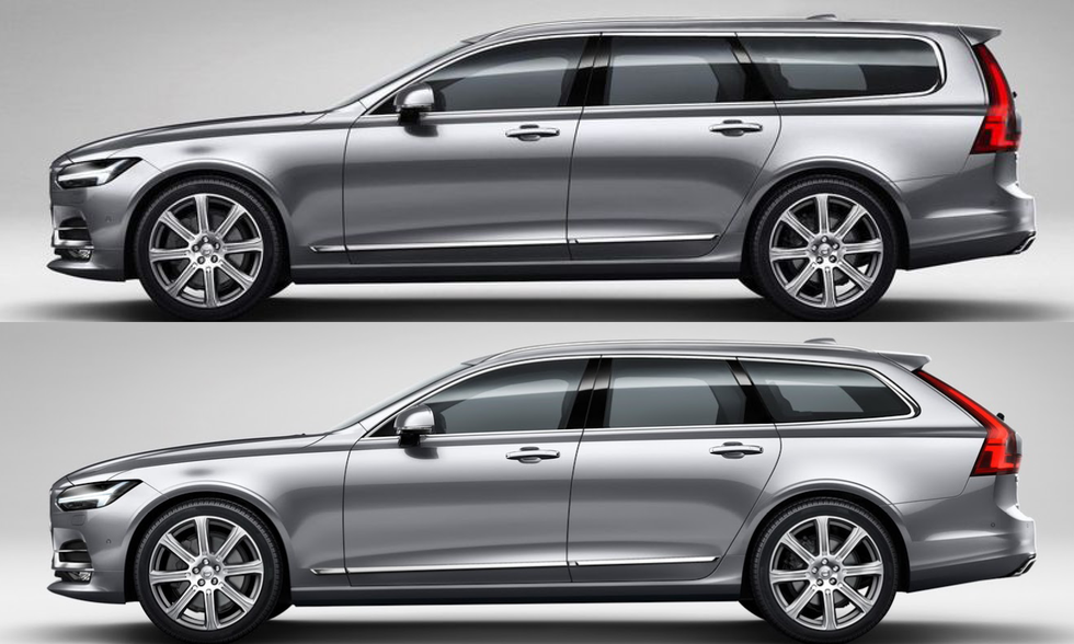 Jämför själv: Så hade nya Volvo V90 kunnat se ut