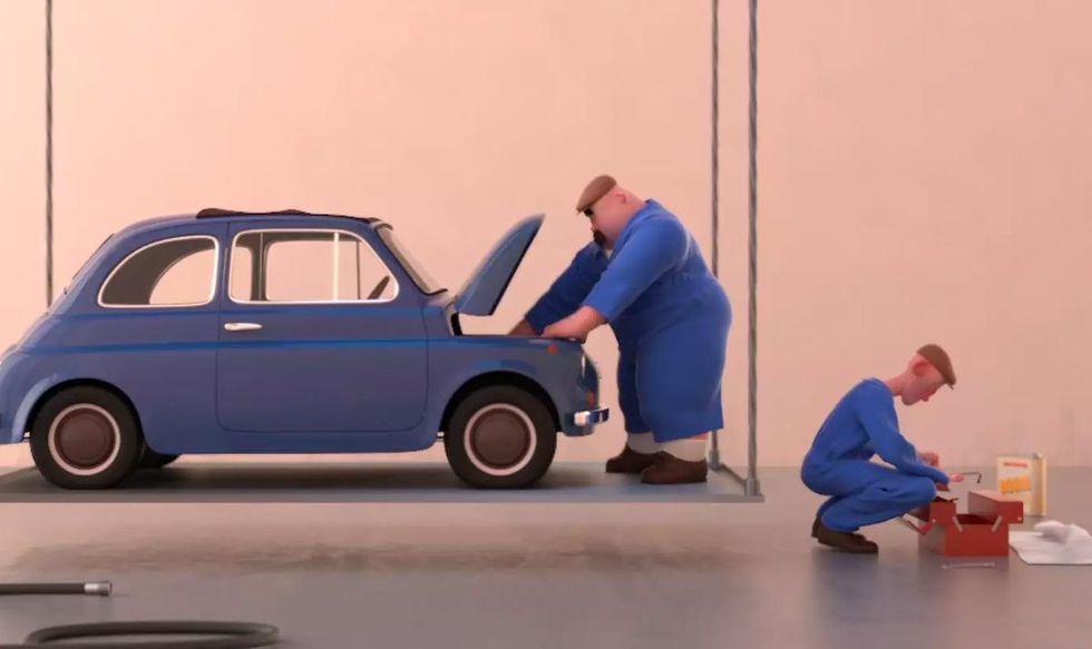 Animerad kortfilm om svårigheterna på en verkstad