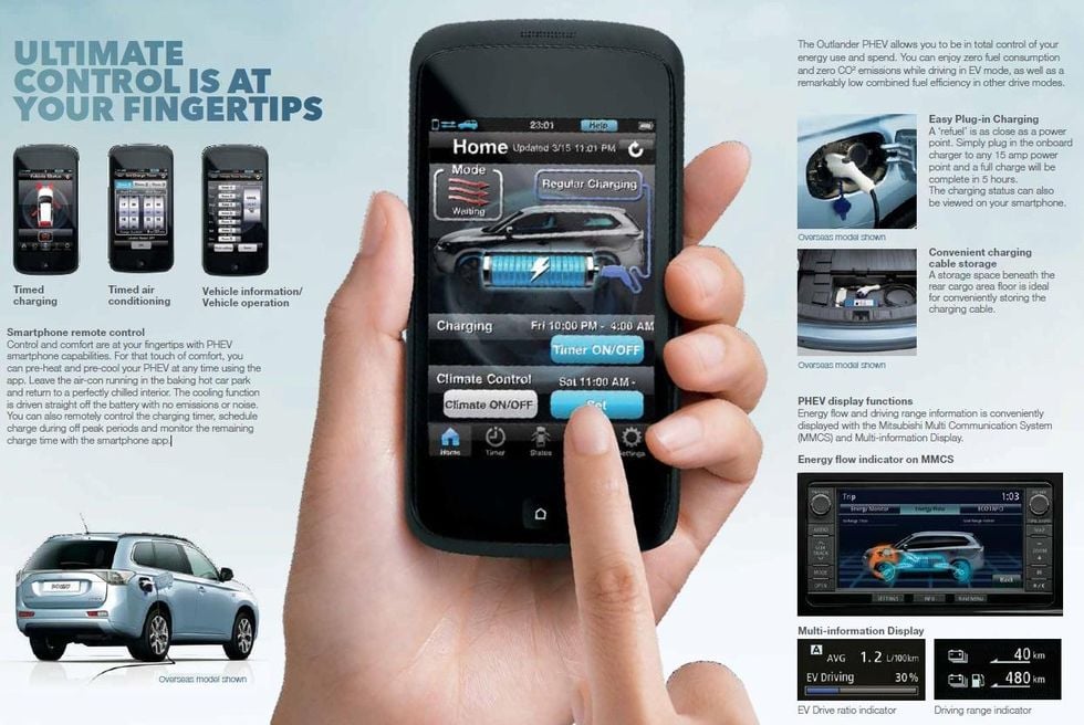 Här stänger han av larmet i en av Sveriges populäraste laddhybrider