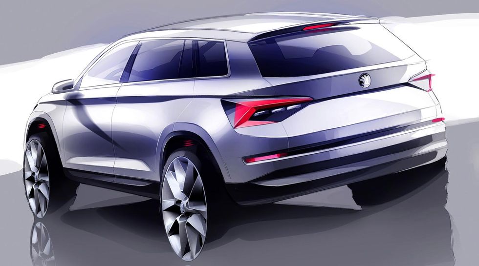 Skissen visar märkets nya suv – ser du vilket märke?