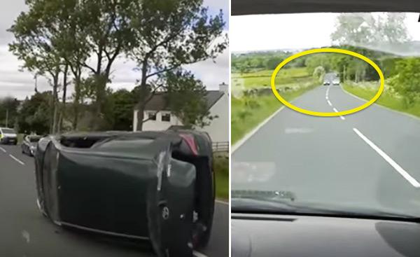 Världens coolaste kille direkt efter läskig krasch