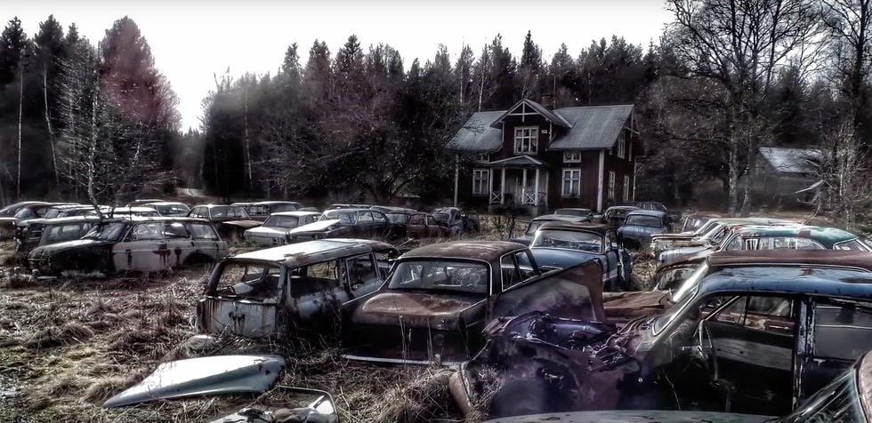Udda platser: Sveriges märkligaste bilkyrkogård