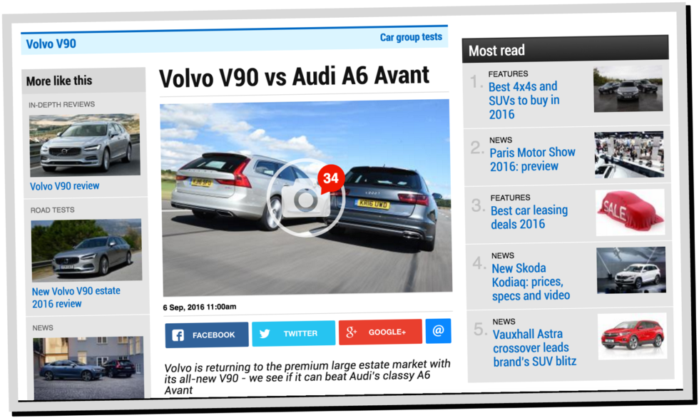 Volvo V90 hyllas: Snygg och bekväm – men dyr!