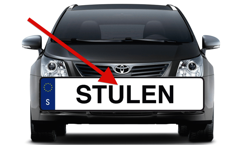 Här är registreringsskyltarna som fått nej