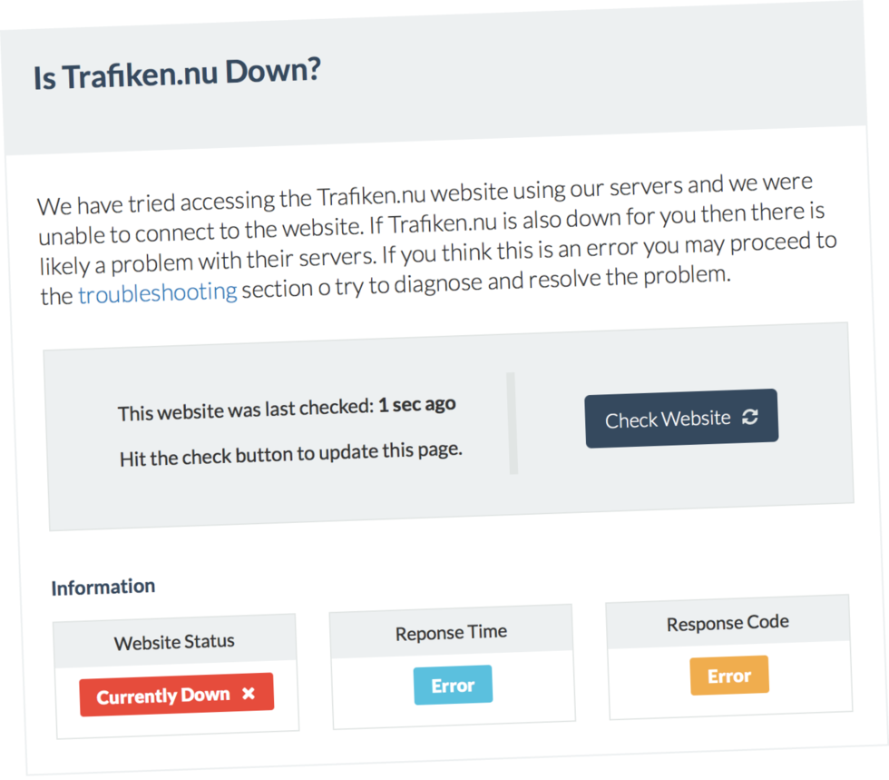 Snökaos i trafiken – då kraschar viktiga sajten