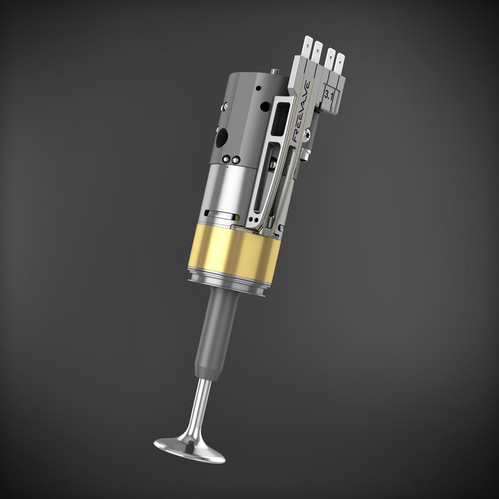 Tekniken med fria ventiler är nära serieproduktion