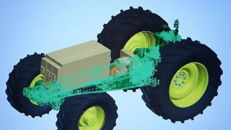 Nya eltraktorn gör jobbet ljudlöst