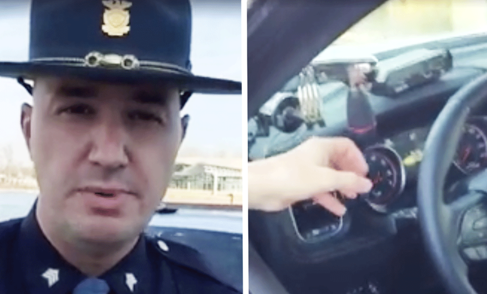 Polis visar smarta funktionen: 