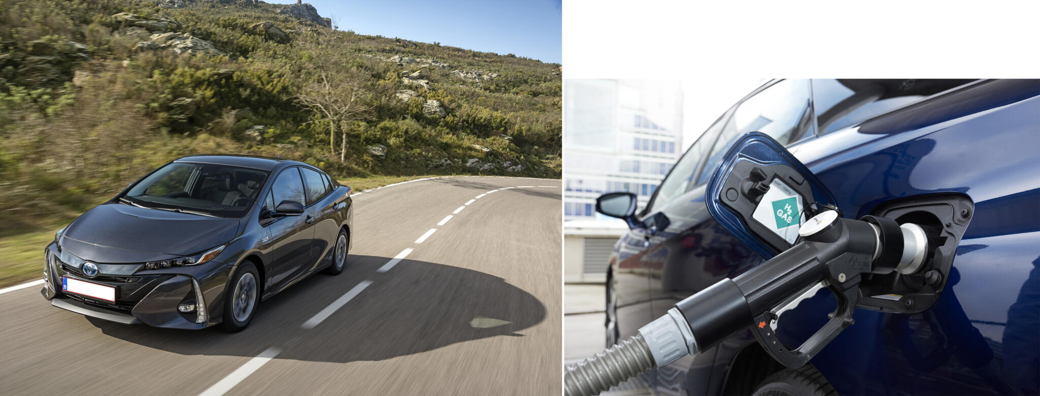 En laddstation där en Toyota Prius laddas. (AI text)