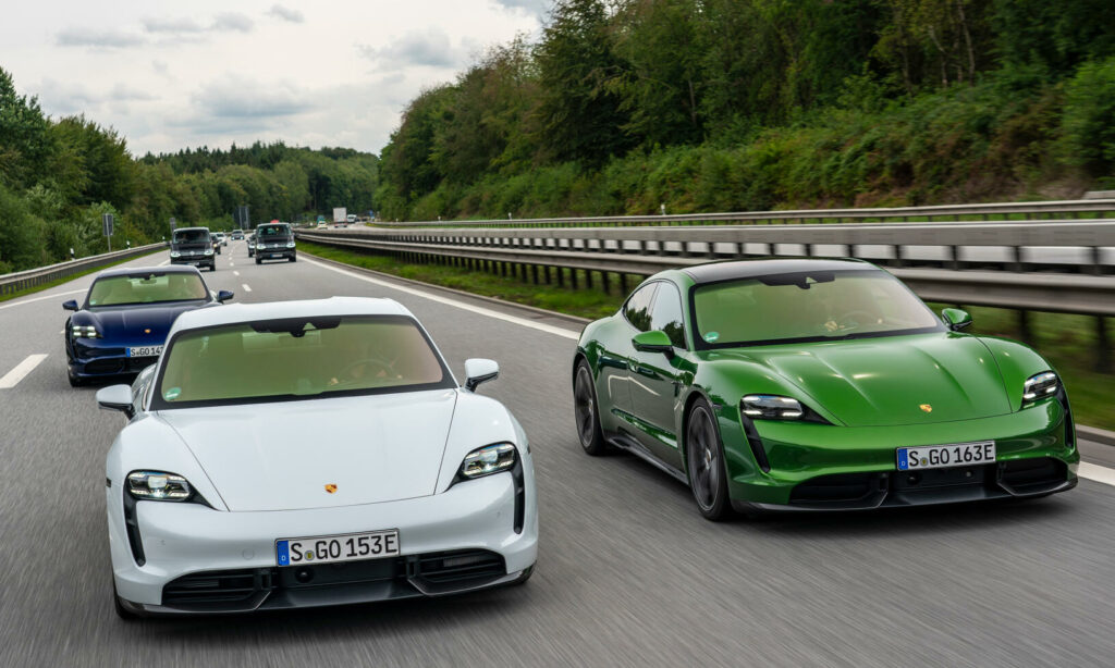 Aerodynamiken är hal, cW-värdet är låga 0,22 för Taycan Turbo och 0,25 för Turbo S.