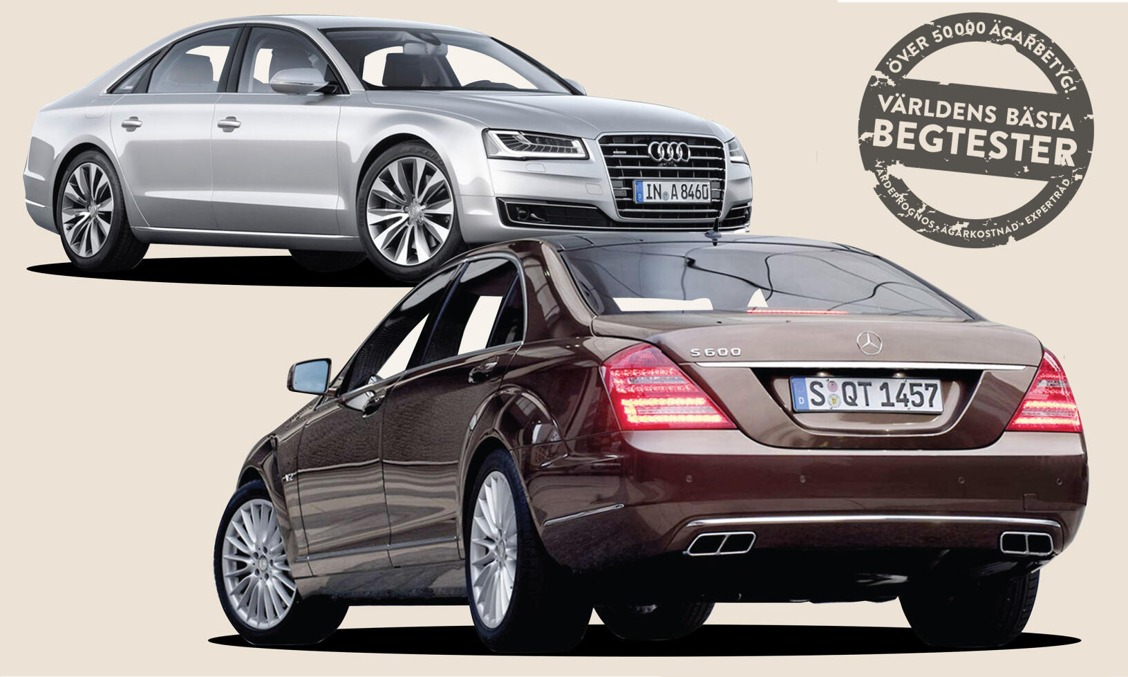 Gör du ett klipp om du roffar åt dig en två generationer gammal S-klass? Eller är en nyare Audi A8 ett bättre begagnatköp?