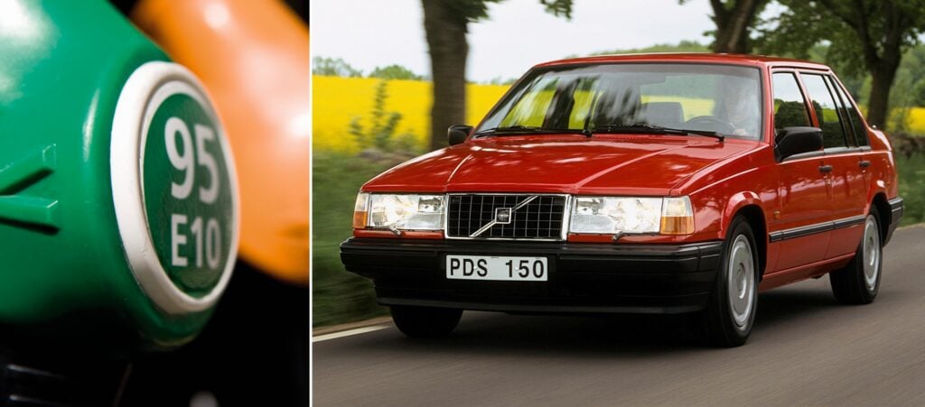 Förare av Volvos populära gamla 700/900-serie kan lugnt välja det nya E10-bränslet vid pumpen, enligt Bil Swedens lista.