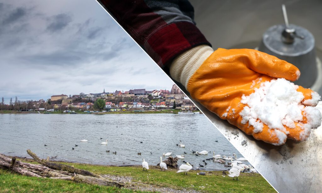 Tusentals meter under floden Rhen ska det finnas stora fyndigheter av det "vita guldet", litium (på bilden litiumkarbonat).