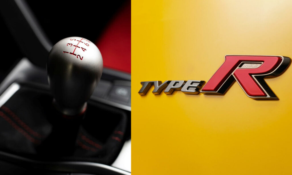 två gula Honda Type R (AI text)