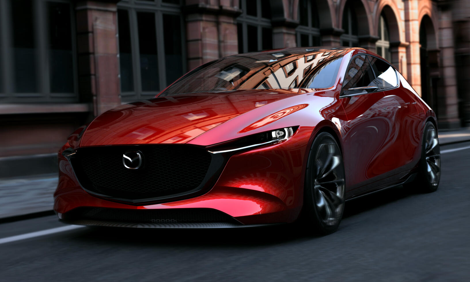 Konceptbilen Kai EX visar Mazdas formsåpråk och hur kommande bilar kan se ut.