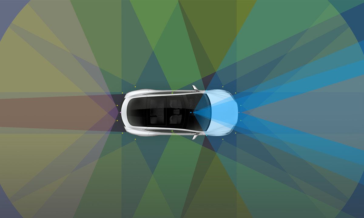 en bil kör på en färgglad bakgrund (AI text)