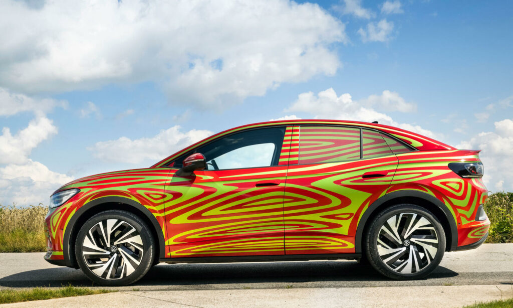 ID.5 är tre centimeter längre än ID.4 och aningen lägre för att ge slankare proportioner och bra innerutrymmen.