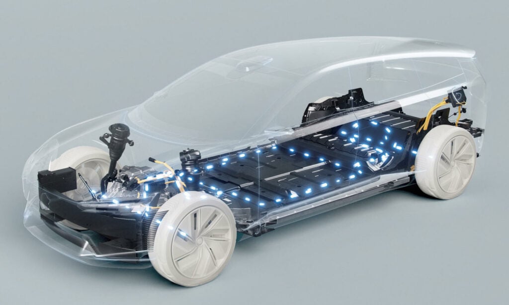 En bil med en akku inbyggd (AI text)