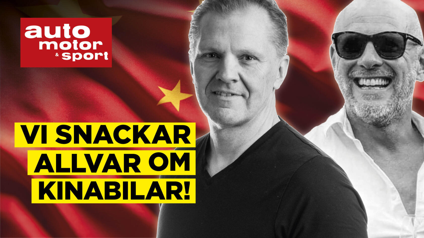 En man och en kvinna står bredvid en bil. (AI text)