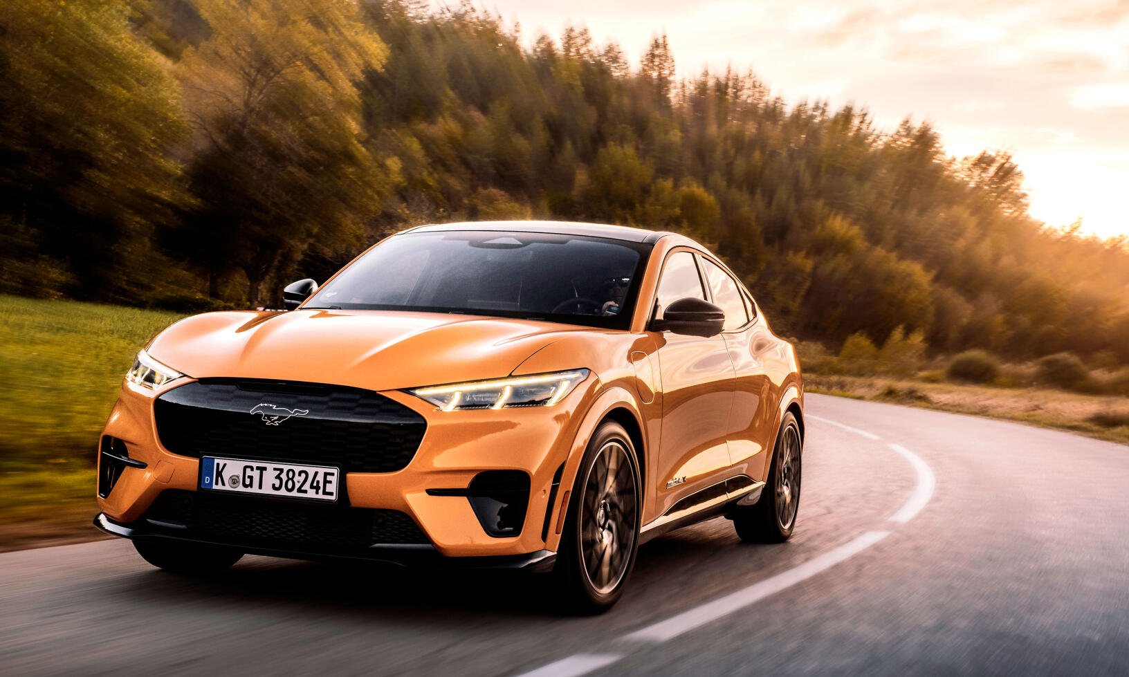 Mustang Mach-E GT har dubbla elmotorer, 487 hästkrafter och 860 Nm.