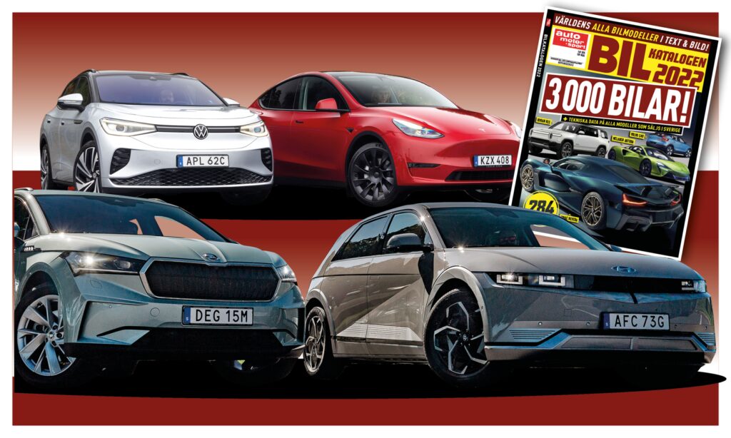 En tidskrifts omslag med en bil och en person (AI text)