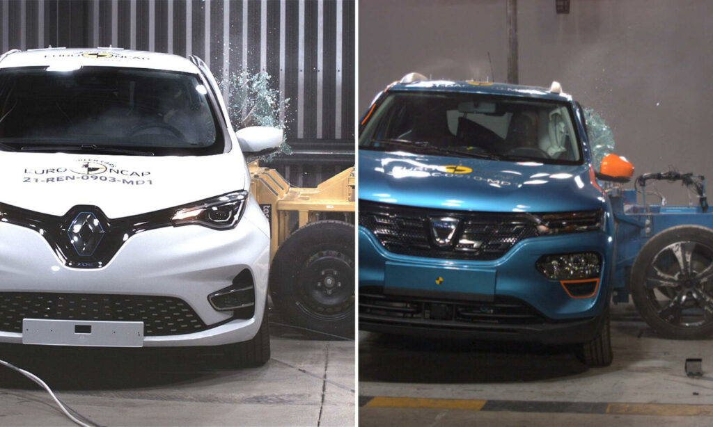 En bil testas i en krock. (AI text)